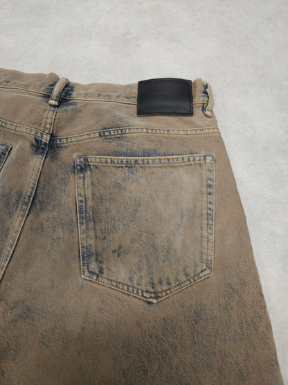 Acne studios 1989 drago road overdyed distressed baggy denim