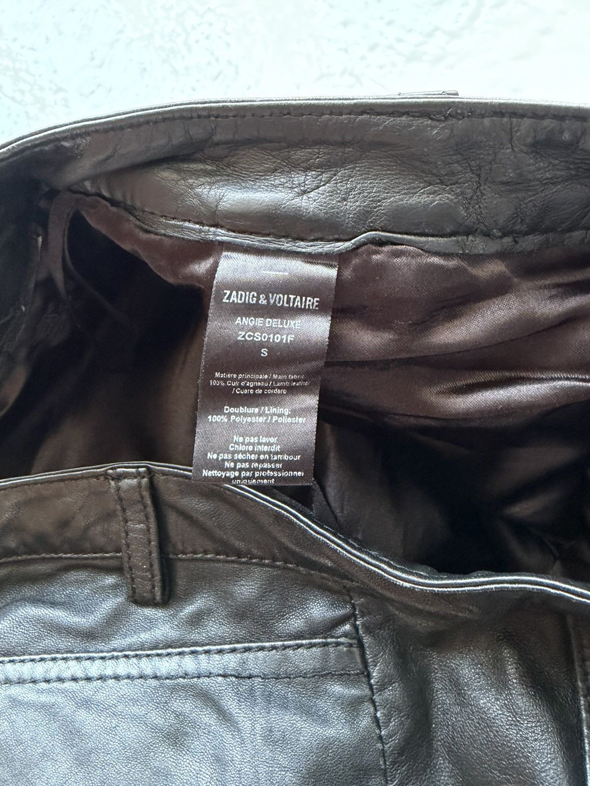 Zadig & Voltaire angie deluxe leather pants