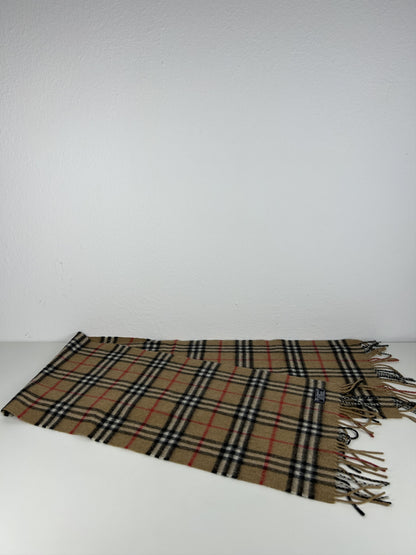 Vintage Burberry nova check cashmere scarf