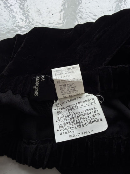 SS1994 tricot comme des garcons wide leg velvet pants