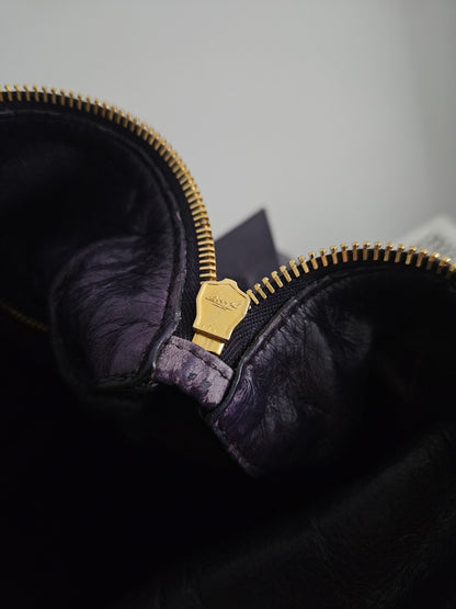 Miu miu vitello bow bag in deep purple