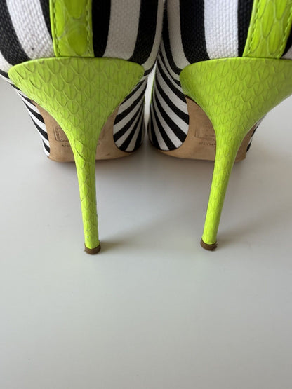Dsquared2 multi colour open toe heels pumps