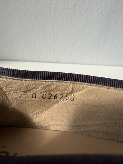 Vintage Chanel ribbon CC logo ballet flats