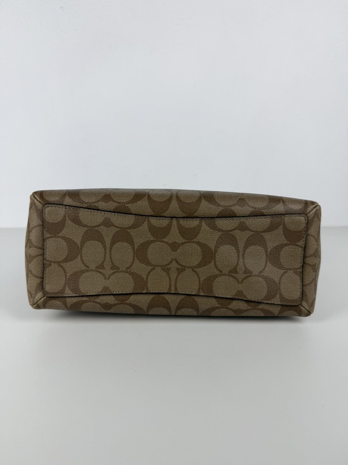 Coach coated signature mini sage carryall handbag