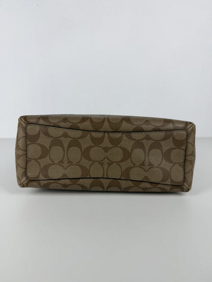 Coach coated signature mini sage carryall handbag