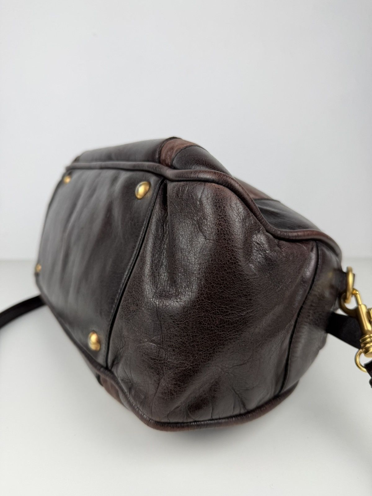 Miu Miu vitello leather bowling bag