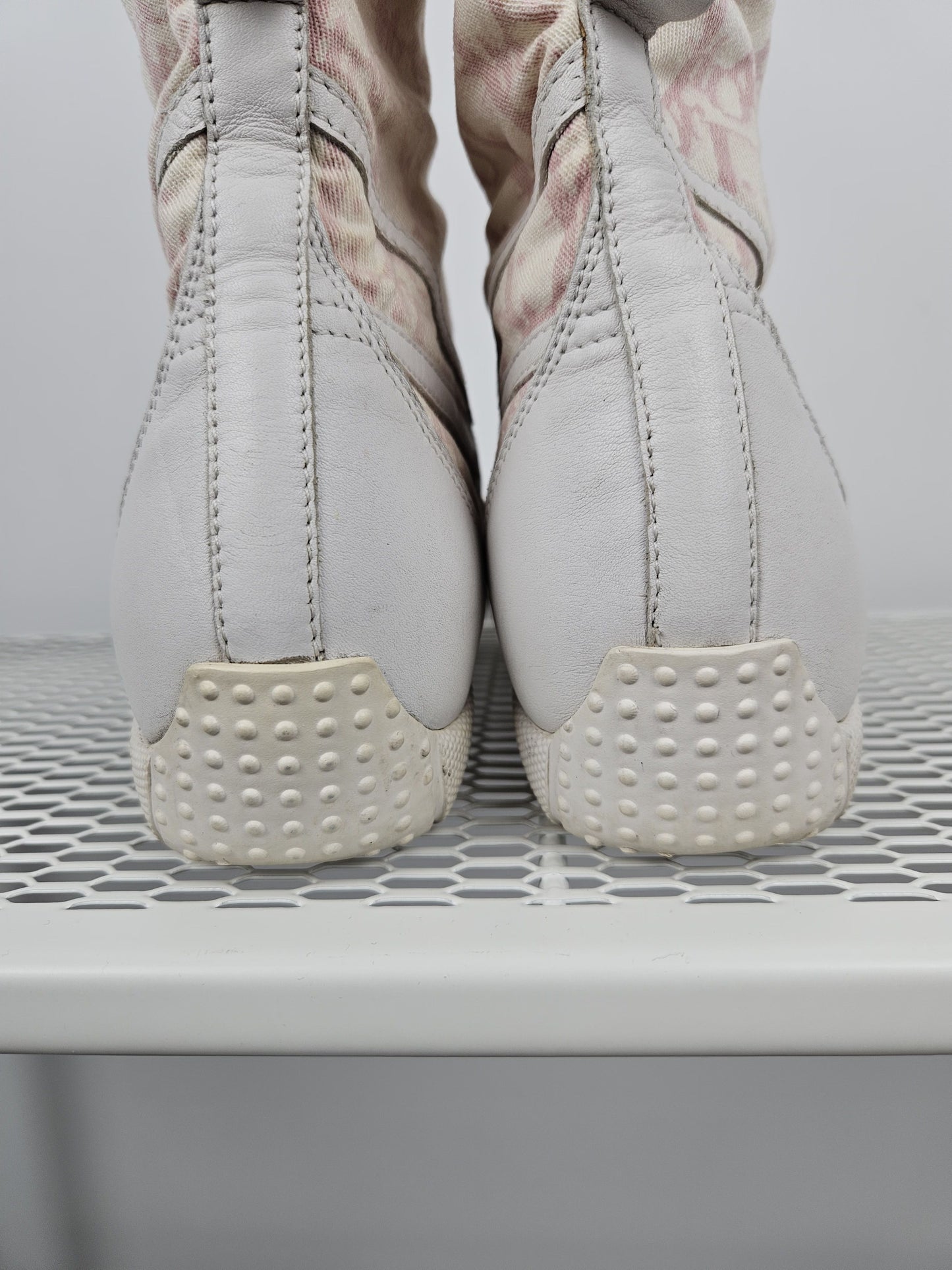 Vintage y2k dior monogram knee height lace up boots