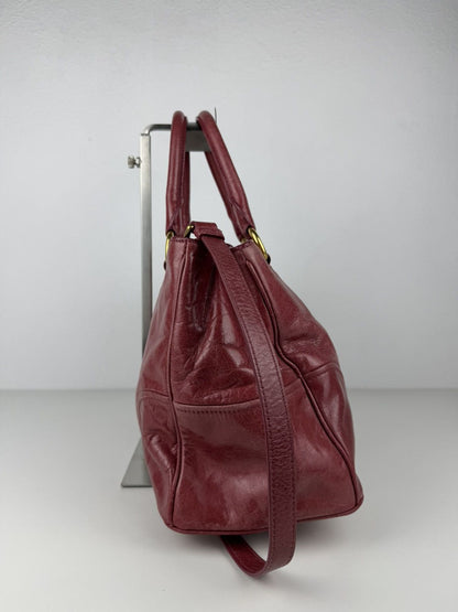 Miu miu vitello lux leather tote bag