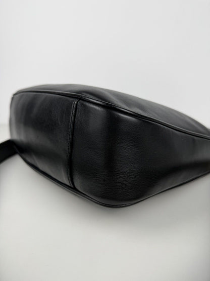 Vintage 80s Gucci bamboo top handle hobo handbag