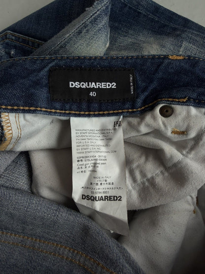 Dsquared2 distressed cool girl cropped jean