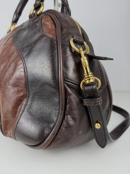 Miu Miu vitello leather bowling bag