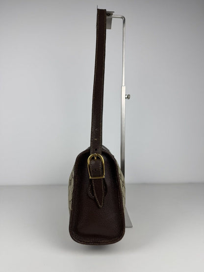 Vintage 70s Gucci monogram shoulder bag