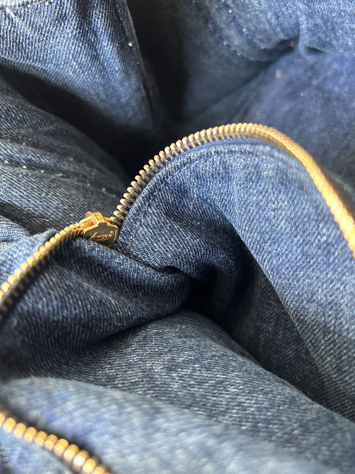 Prada Canapa denim handbag large size