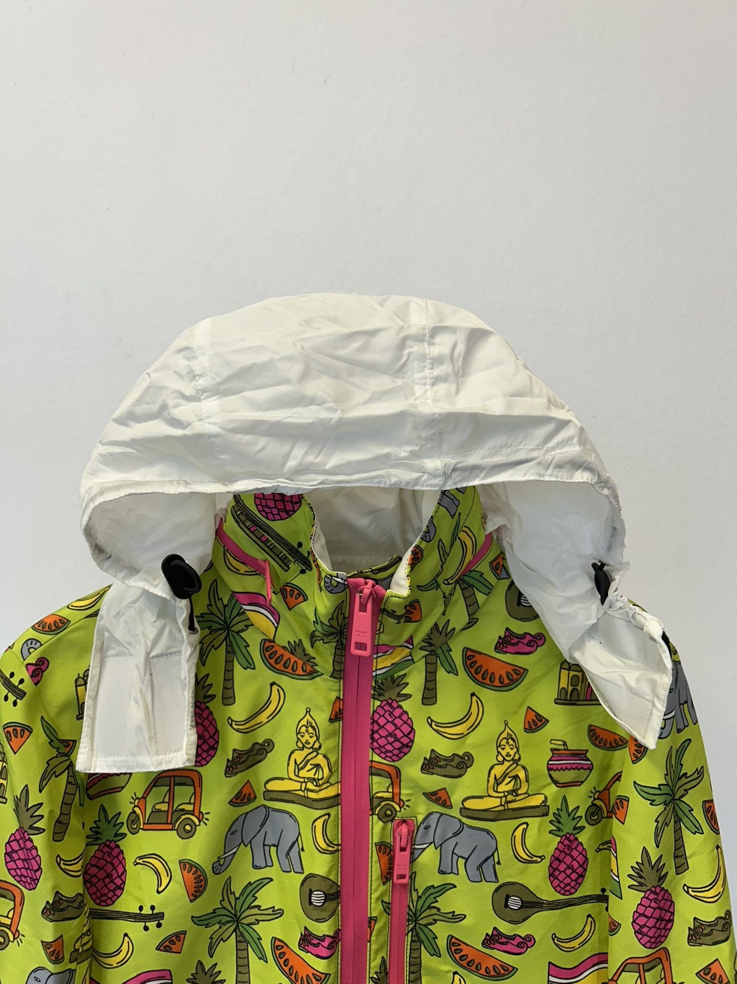 SS2017 runway prada taffeta print silk jacket