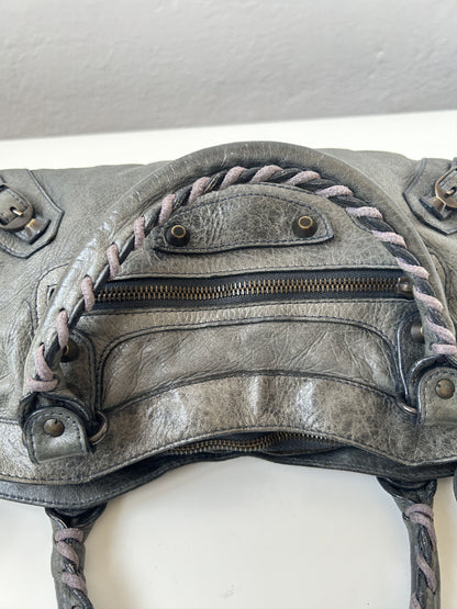 Balenciaga first bag in dark gray