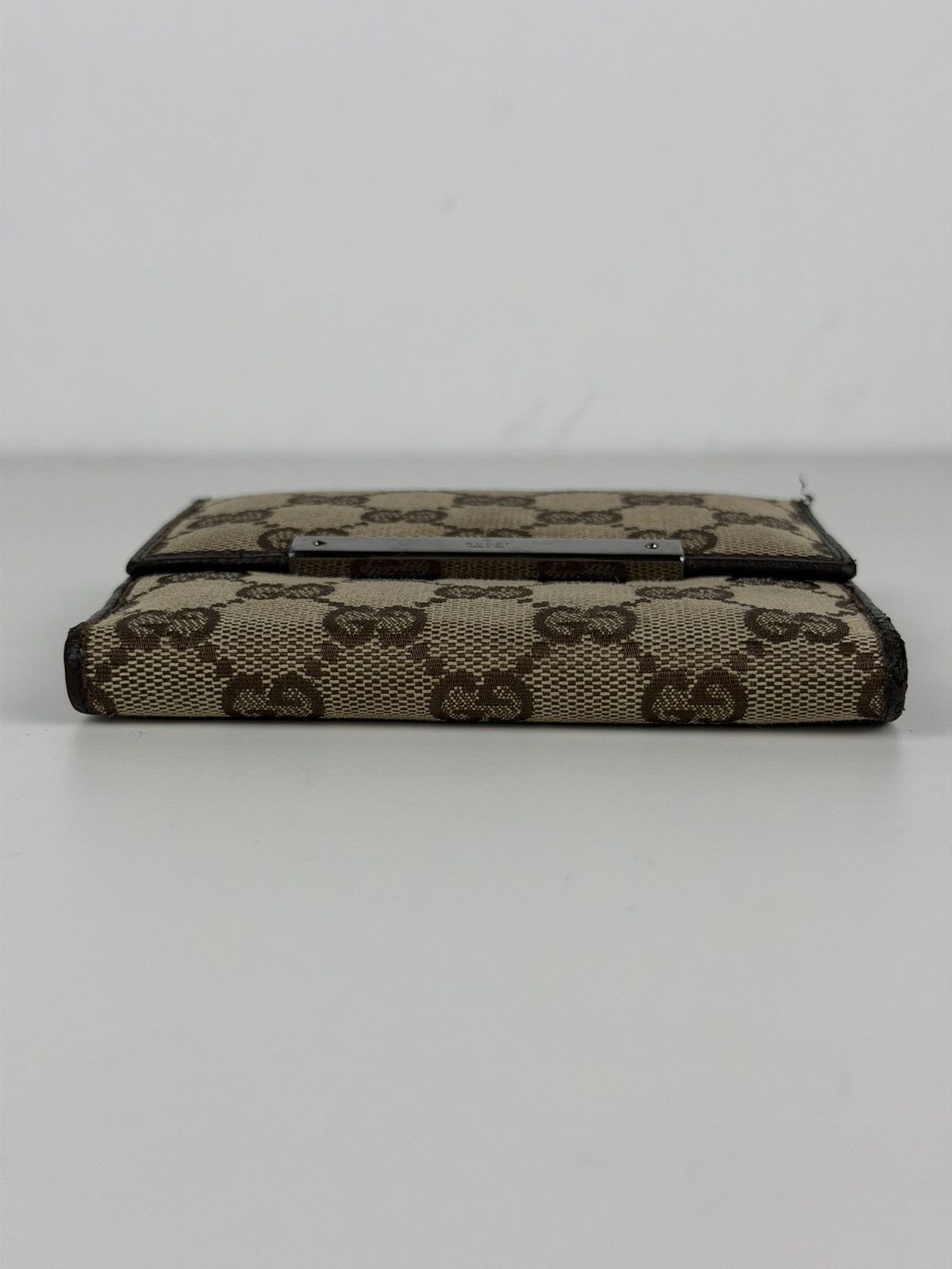 Gucci GG monogram canvas trifold wallet