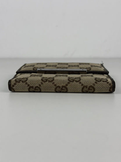 Gucci GG monogram canvas trifold wallet