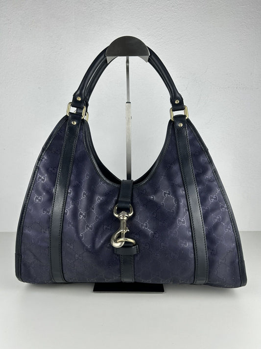 Gucci Jackie gg monogram coated canvas handbag