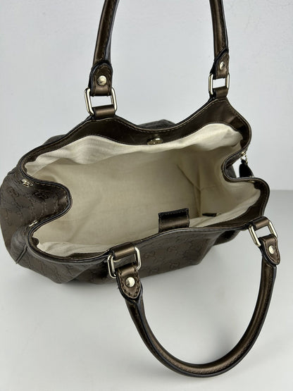 Gucci guccissima sukey medium size leather handbag