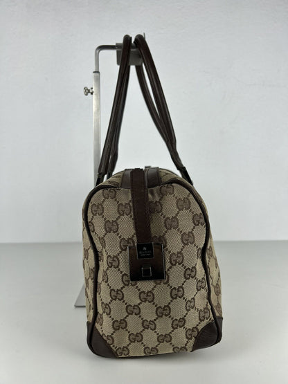 Gucci GG monogram canvas mini bowling bag