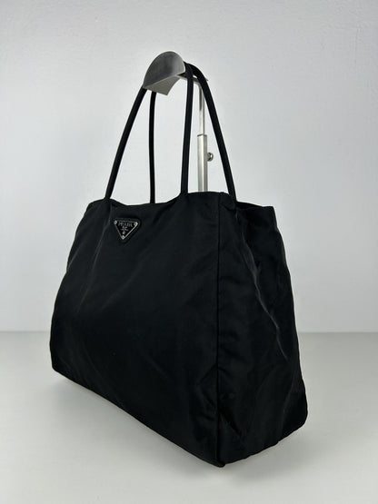 Vintage y2k prada tessuto city nylon triangle logo handbag