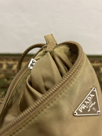 Archive Prada nylon triangle logo mini handbag