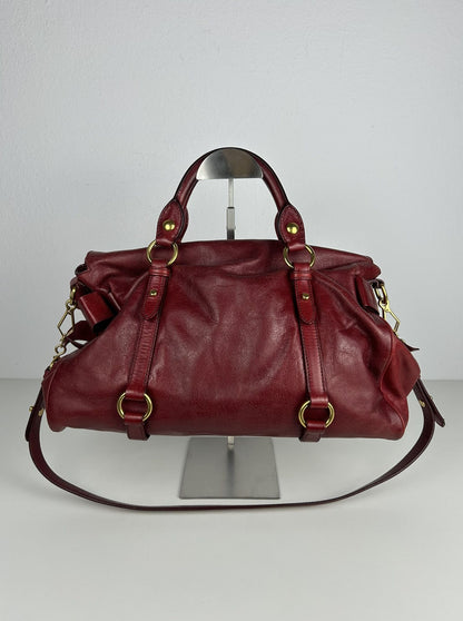 Miu miu vitello bow bag in red