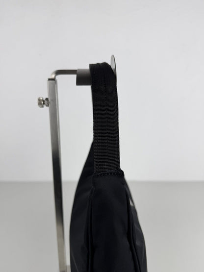 Vintage prada tessuto nylon triangle logo mini hobo bag