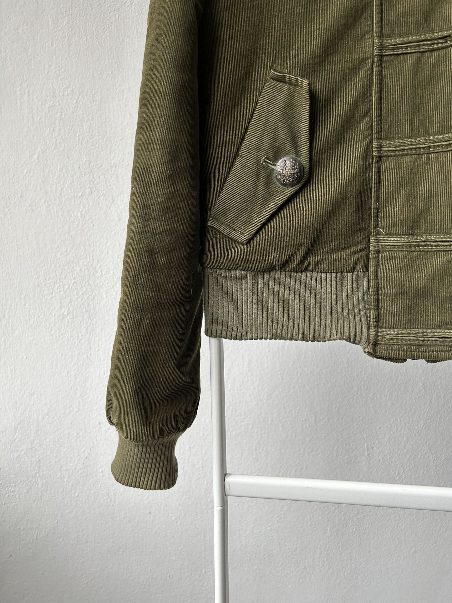 Archive y2k Dolce Gabbana corduroy hooded bomber