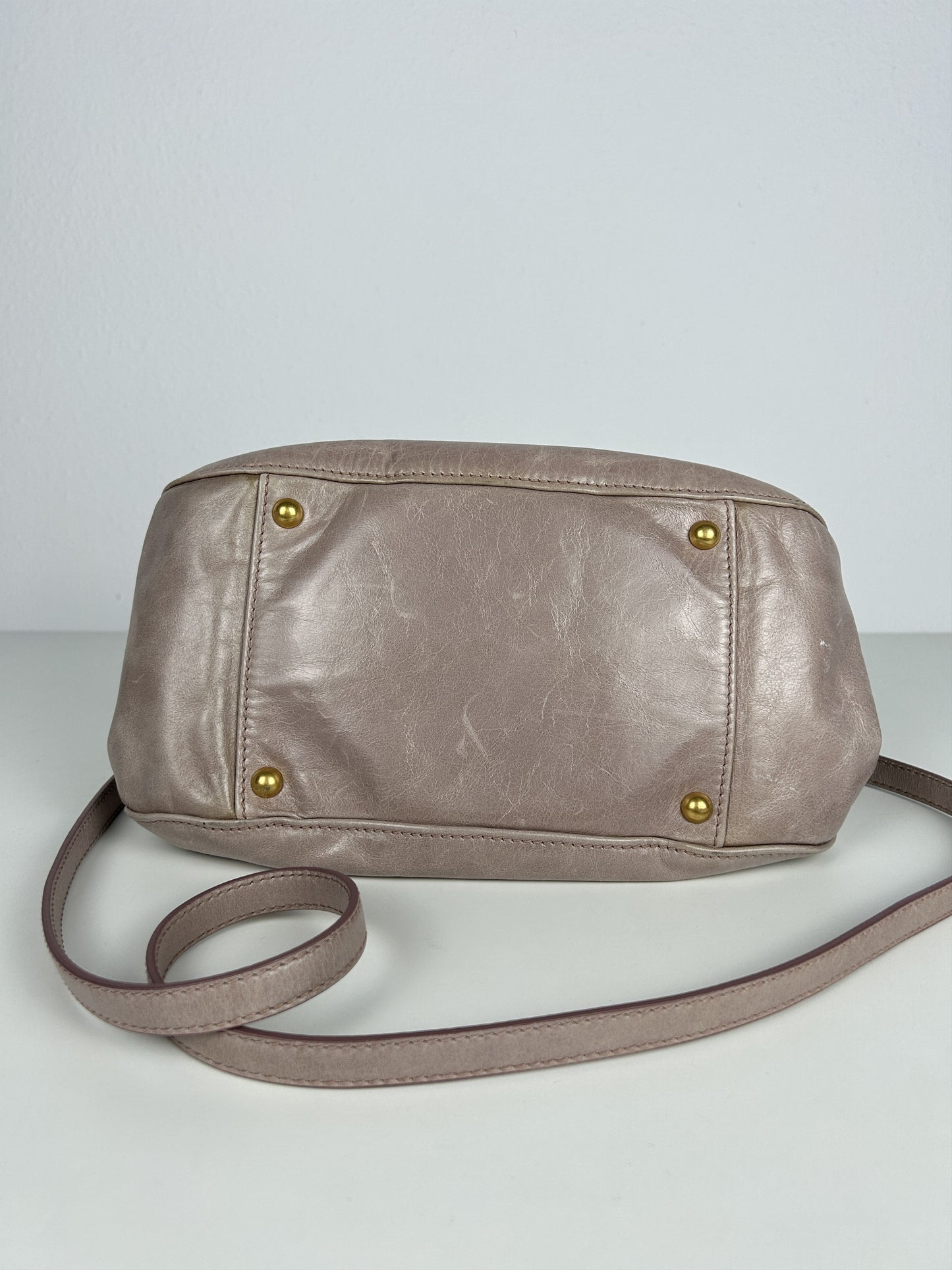 Miu miu mini bow bag in dusty pink