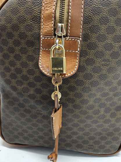 Vintage 90s Celine macadam monogram boston bag