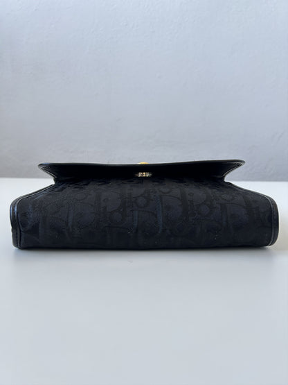 80s Dior trotter oblique monogram canvas chain shoulder bag