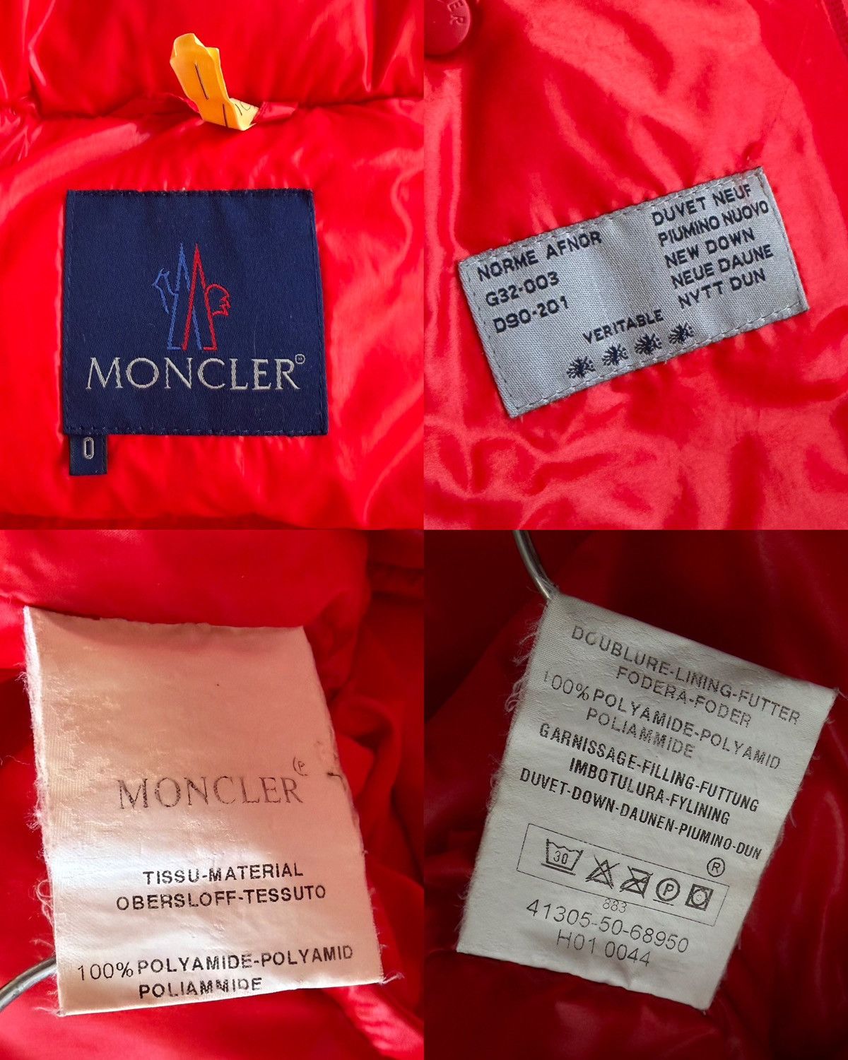 Vintage moncler puffer jacket with badge
