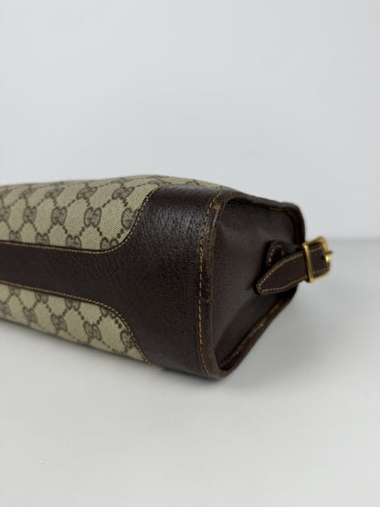 Vintage 70s Gucci monogram shoulder bag
