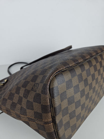 Louis Vuitton damier ebene neverfull mm tote bag