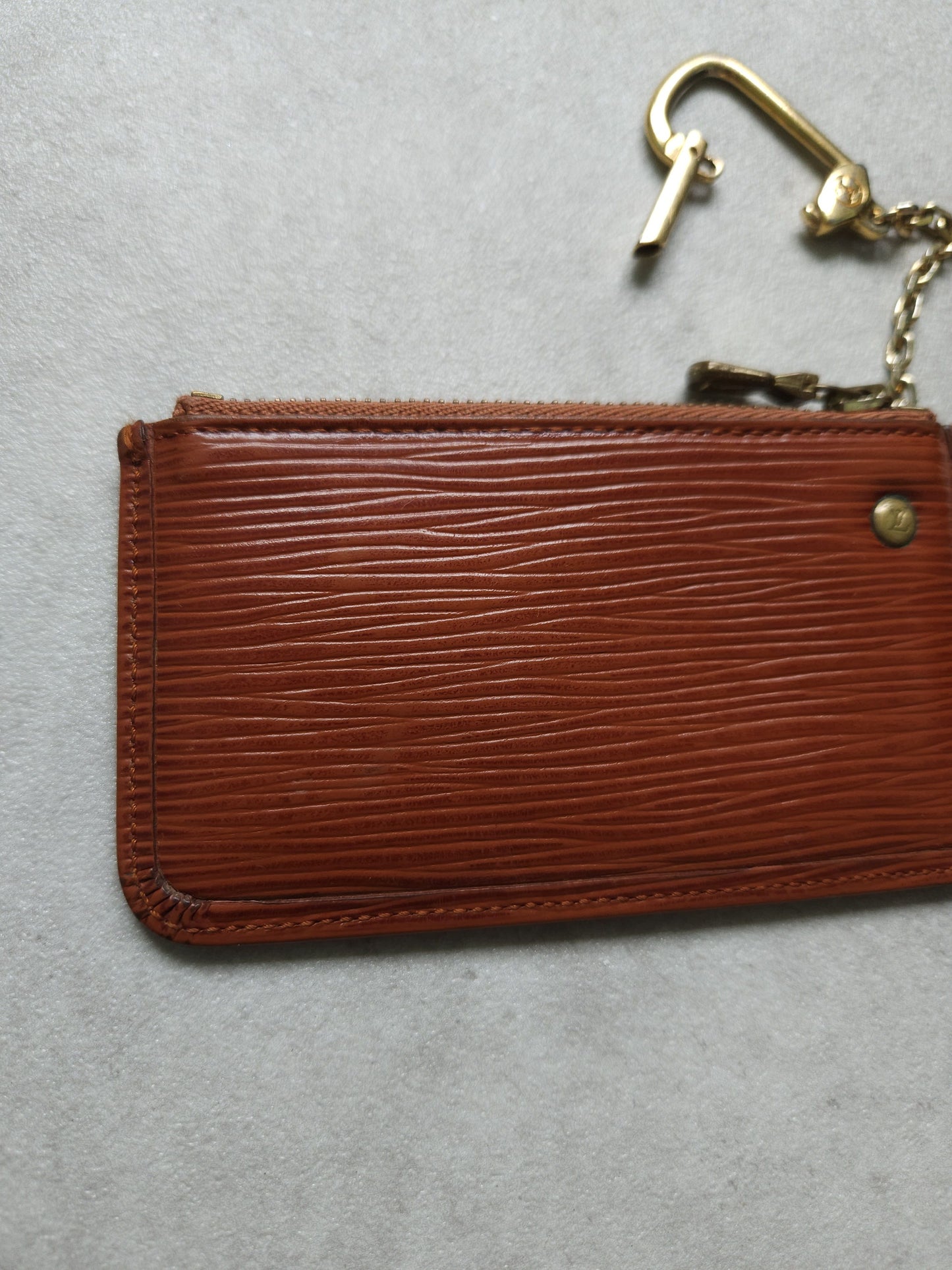 Vintage Louis Vuitton epi leather pochette cle