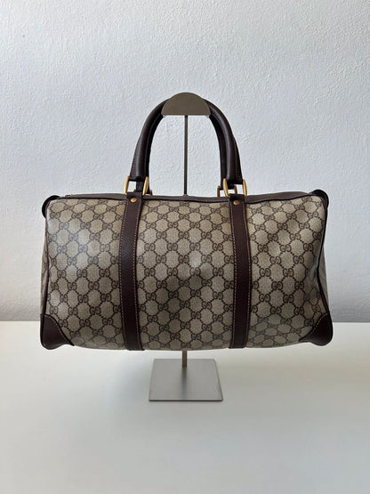 Vintage 70s-80s Gucci monogram Boston duffle bag