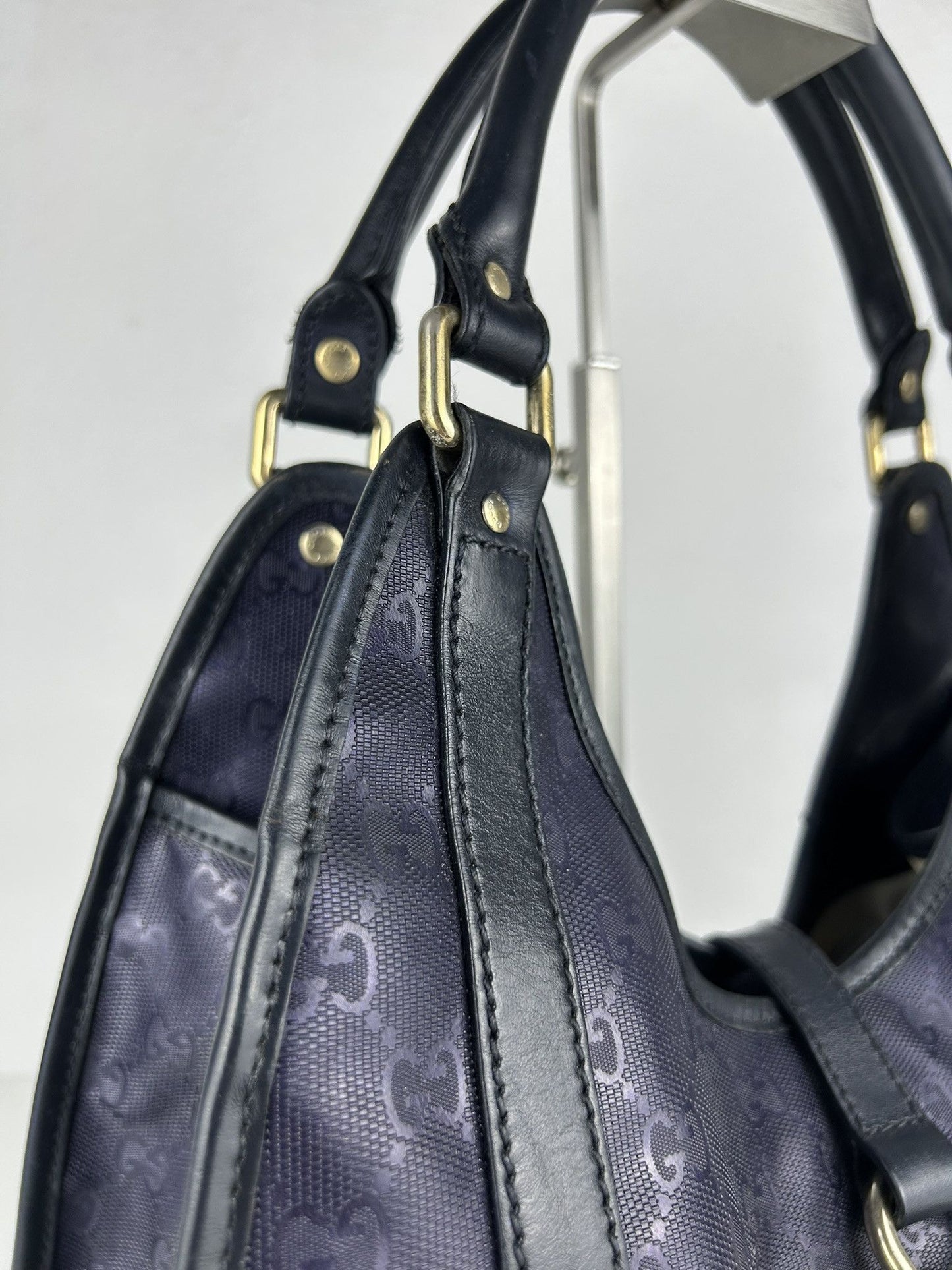 Gucci Jackie gg monogram coated canvas handbag