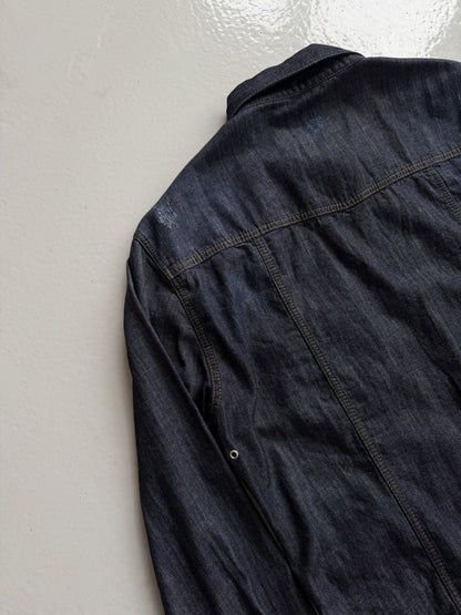 SS2016 Philipp Plein Marlon denim shirt Acapulco blue