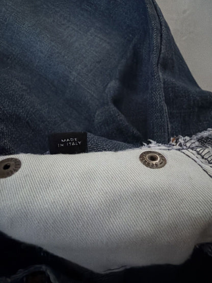 Y2k Dolce & Gabbana cutoff low waist flared denim