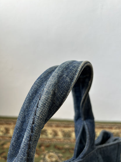 Prada Canapa denim handbag large size