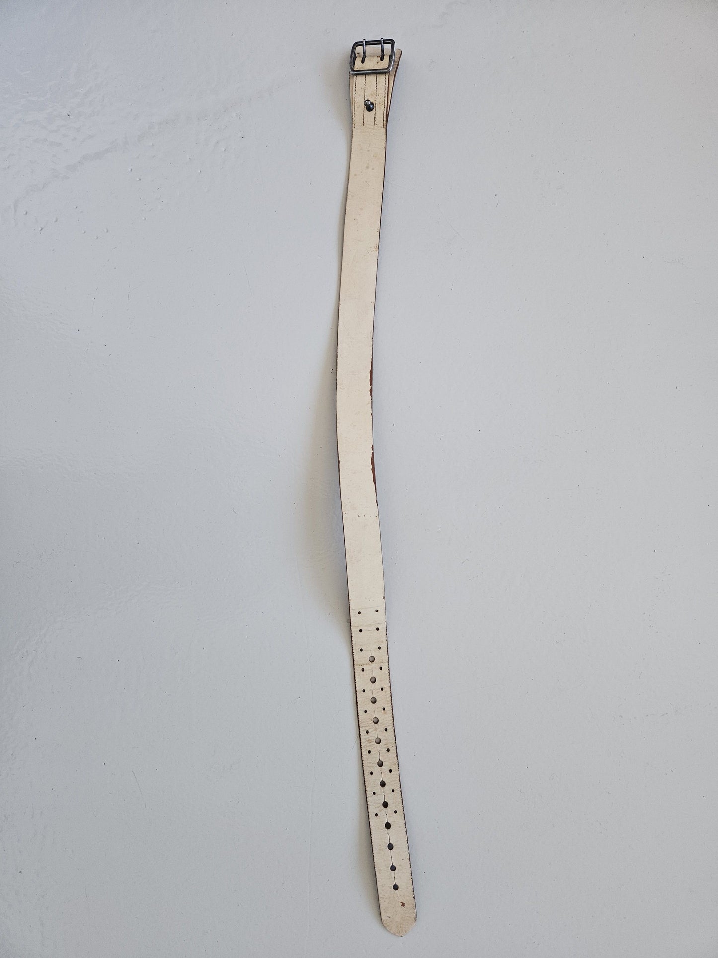 Archive y2k Maison Martin Margiela artisanal handpainted leather belt