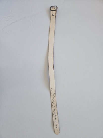 Archive y2k Maison Martin Margiela artisanal handpainted leather belt