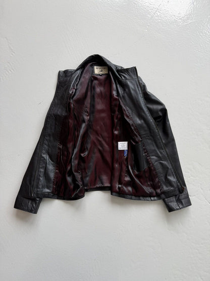 Vintage leather biker jacket
