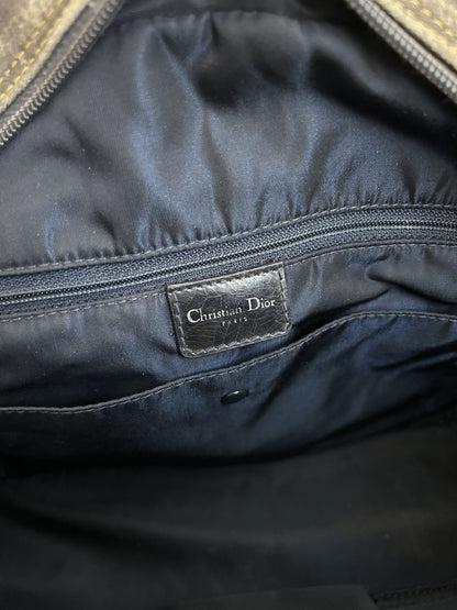 Vintage y2k Dior by John Galliano double saddle denim bowling bag