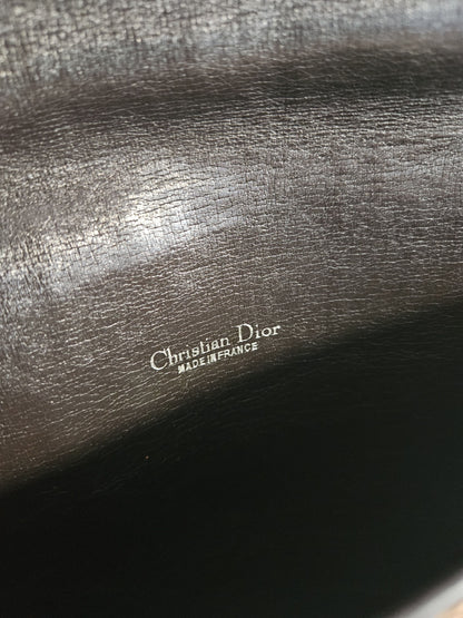 Vintage 80s Dior trotter chain flap shoulder/ crossbody bag