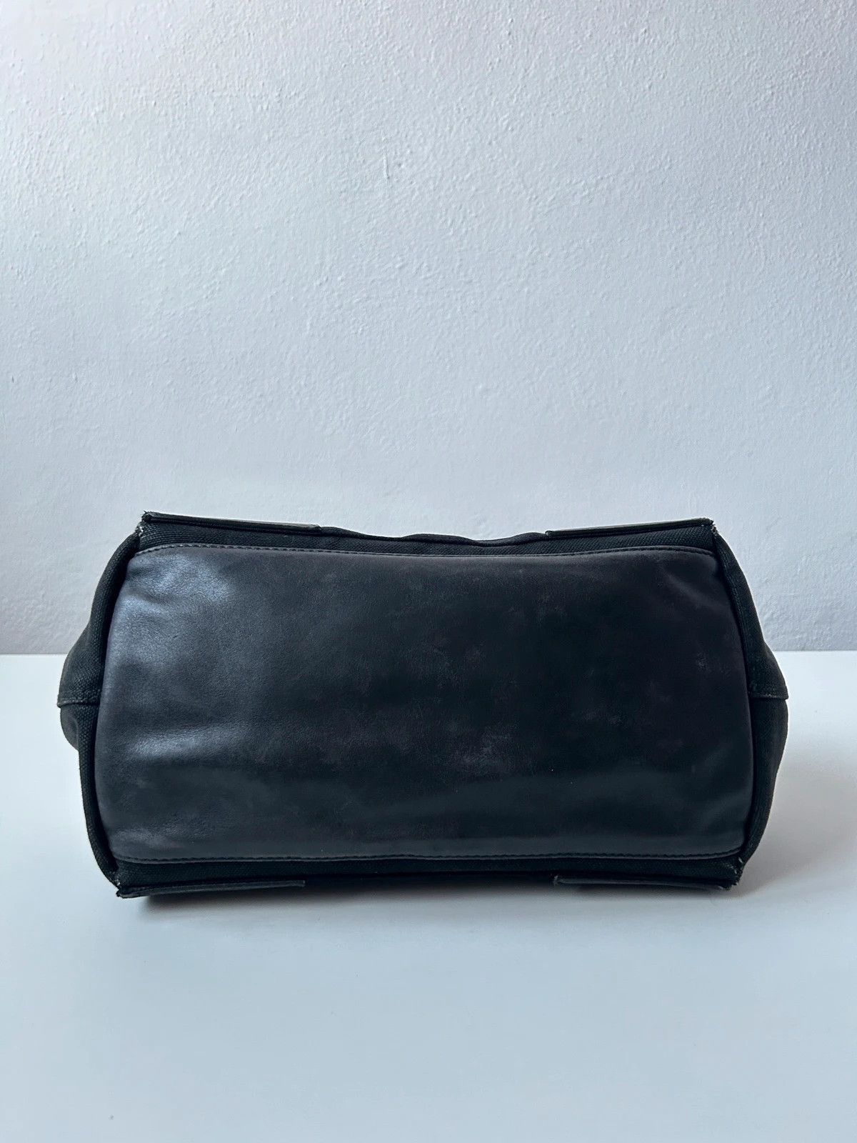 Balenciaga navy cabas logo tote bag small
