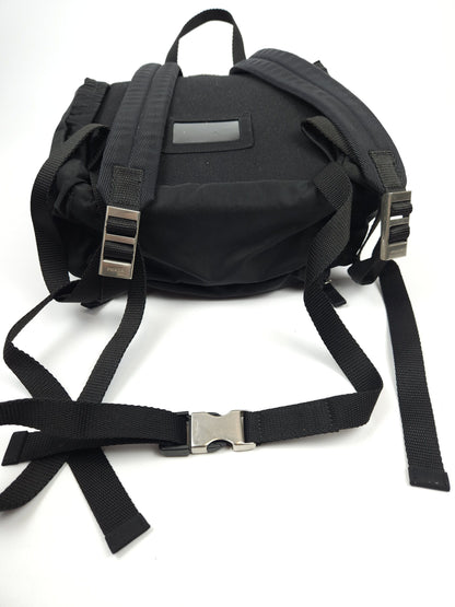 Prada triangle logo nylon multipocket backpack