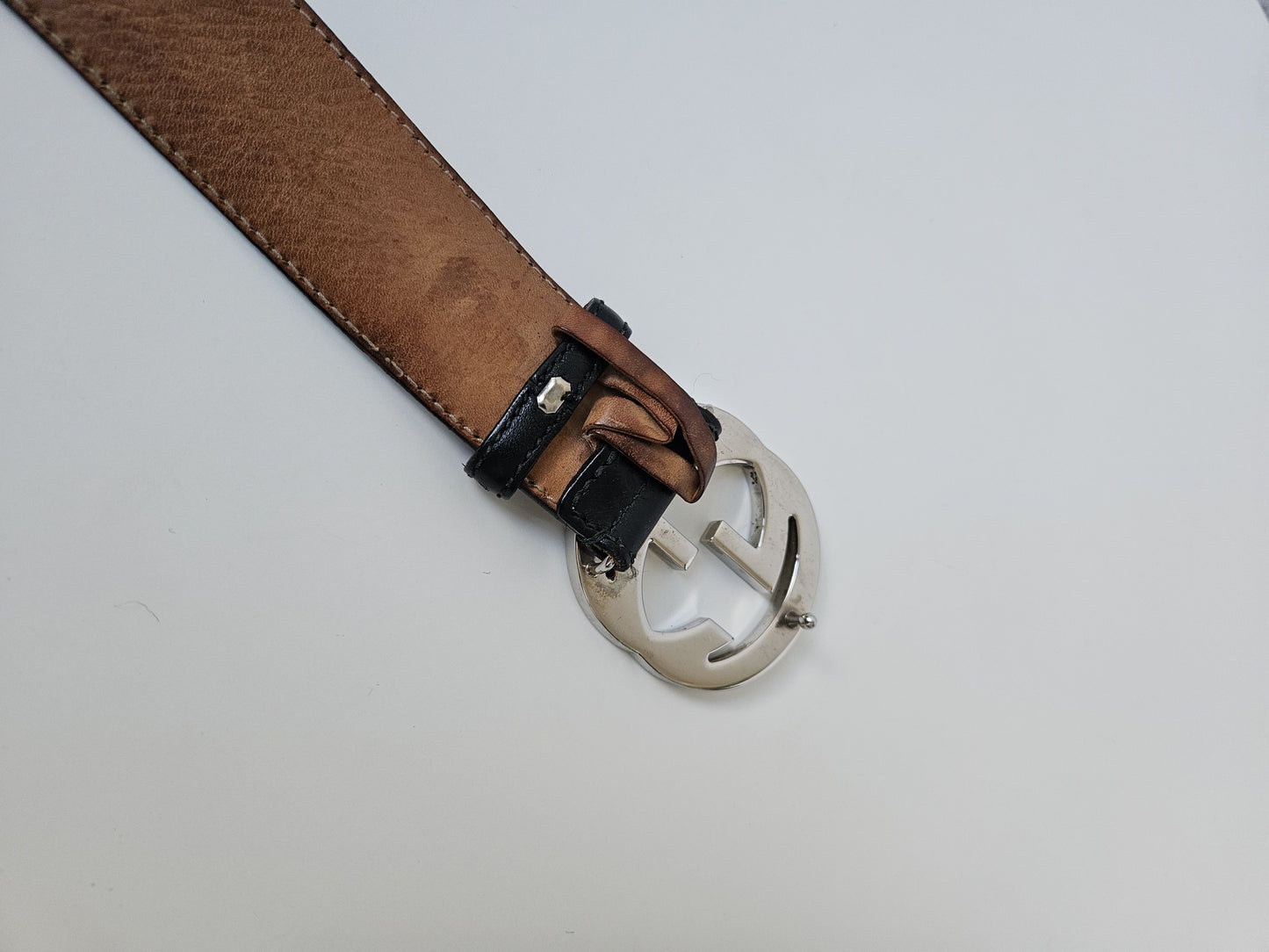 Gucci guccissima leather belt