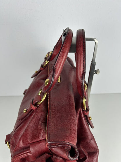 Miu miu vitello bow bag in red